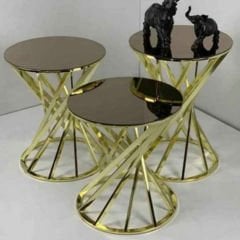 Wheel Model Nesting Coffee Table