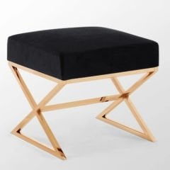 Пуф со скрещенными ногами