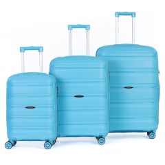 Valise bleue <p> Le prix est pour un lot de 3 </p> En boîte