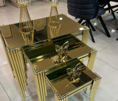 Gold Metal Safran Zigon Sehpa