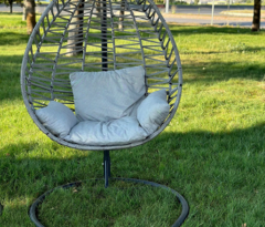 Columpio individual de macramé