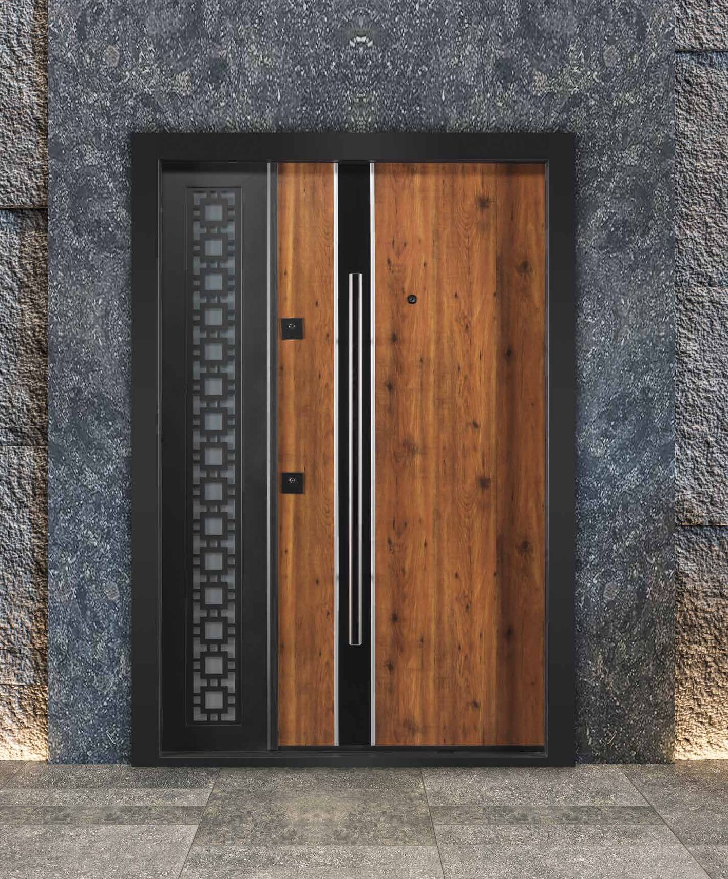 Гранатовая стальная дверь